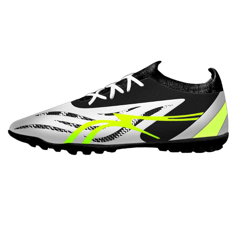 SuperTek Indoor Soccer Cleats White Green